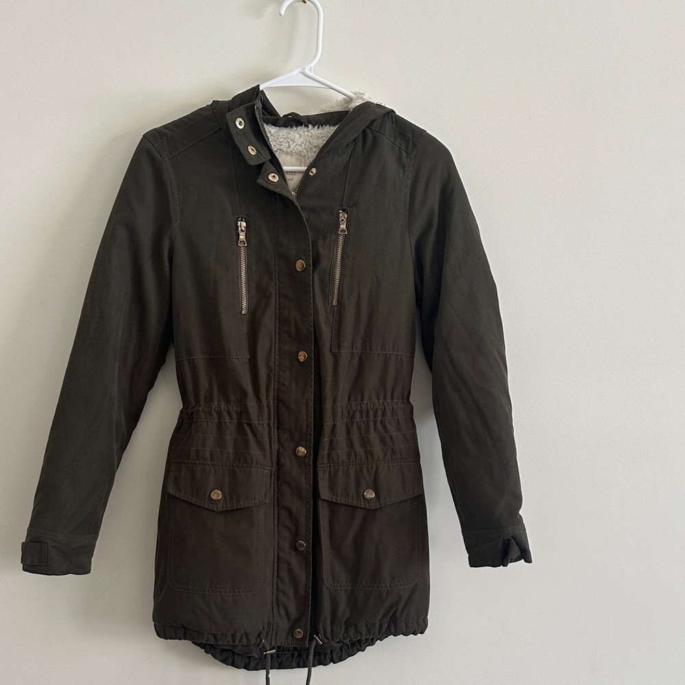 Altar'd State Dark Green Utility Jacket